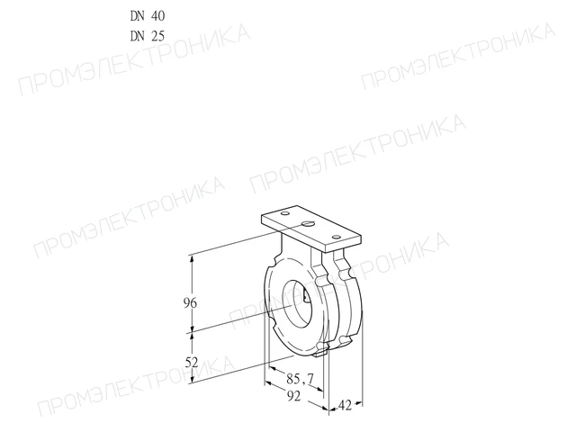 Kromschroder BVG 40/25W05 — дисковая поворотная заслонка — 88300151