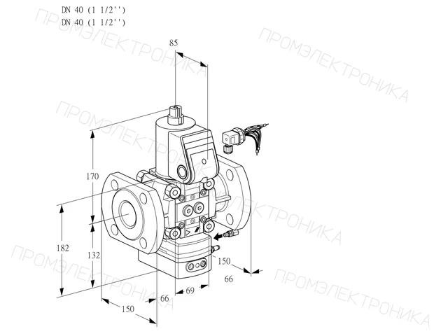 Kromschroder VAH 240F/NWAE — регулятор расхода газа — 88025933