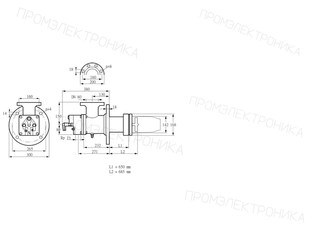 Kromschroder BIC 140RB-650/685-(47)ER — промышленная газовая горелка — 84099979