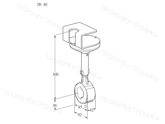 Kromschroder BVHR 40W01A — дисковая поворотная заслонка — 88302700