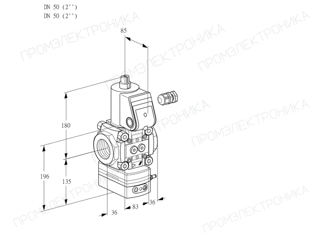 Kromschroder VAD 350R/NW-50A — регулятор давления газа — 88006364