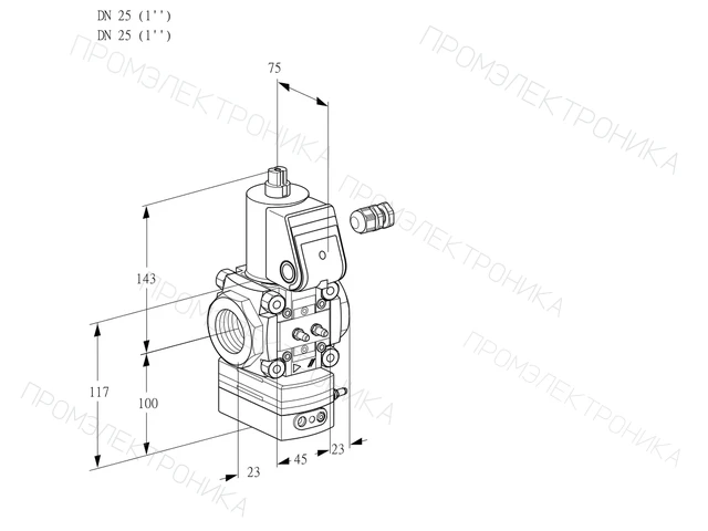 Kromschroder VAV 125R/NWAK — регулятор соотношения газ/воздух — 88006904