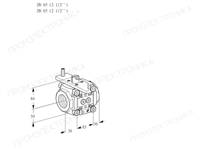 Kromschroder VFC 365/65R05-32PPPP — линейный регулятор расхода — 88302510