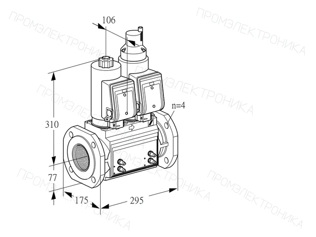 Kromschroder VCS 6T65A05NLQSRB/MMMM/MMMM — двойной электромагнитный газовый клапан — 88204165