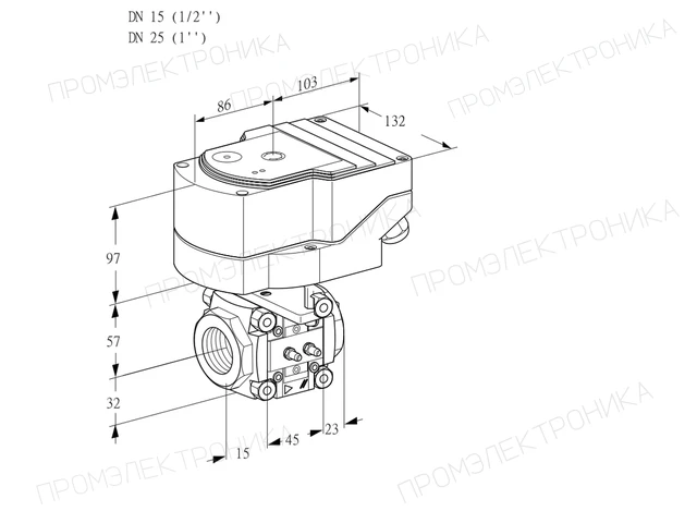 Kromschroder IFC 115/25R05-20MMPP/20-30W3E — линейный регулятор расхода — 88302990