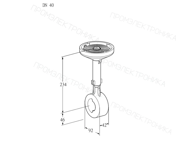 Kromschroder BVH 40Z01A — дисковая поворотная заслонка — 88300156