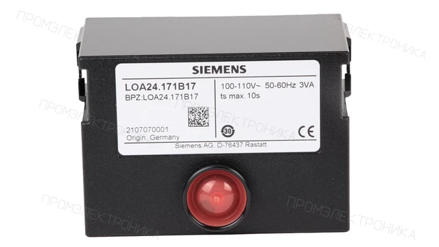 Автомат горения для жидкотопливной горелки SIEMENS LOA24.171B17 — OEM ELCO 65320029