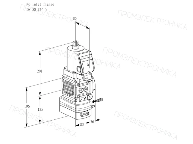 Kromschroder VAG 3-/50R/NWGRAE — регулятор соотношения газ/воздух — 88034680