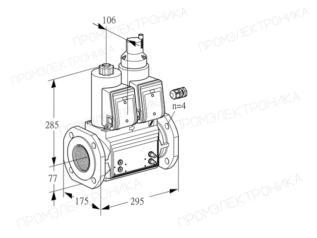 Kromschroder VCS 665F05NLWR3B/PPMM/PPMM — двойной электромагнитный газовый клапан — 88204226