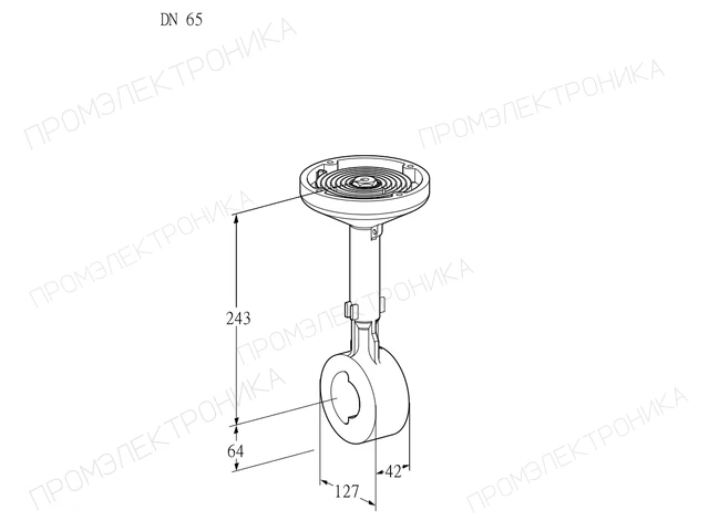 Kromschroder BVH 65Z01A — дисковая поворотная заслонка — 88300158