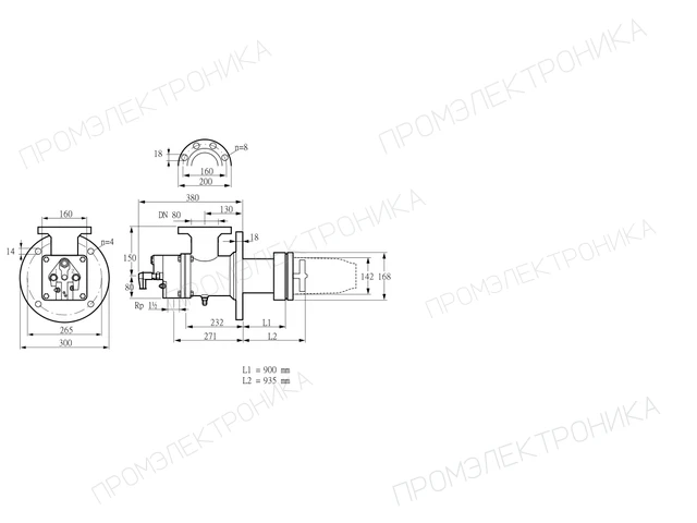 Kromschroder BIC 140RB-900/935-(47)E — промышленная газовая горелка — 84035127