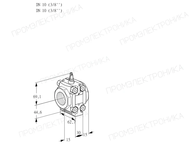 Kromschroder VMV 110N05M — регулятор расхода газа — 88034634