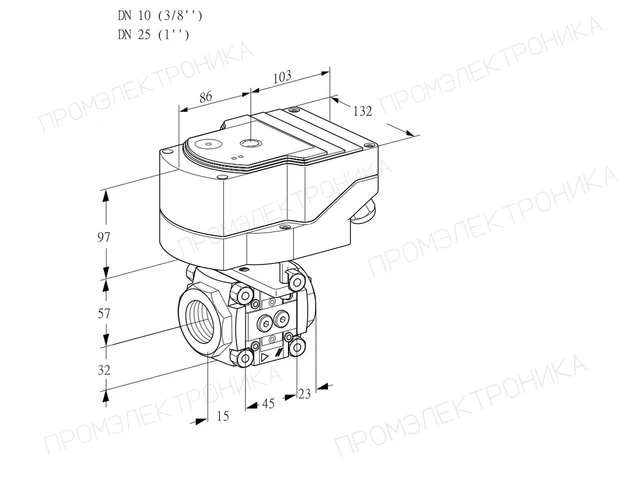 Kromschroder IFC 110/25R05-20PPPP/20-60W3TR10 — линейный регулятор расхода — 88300474