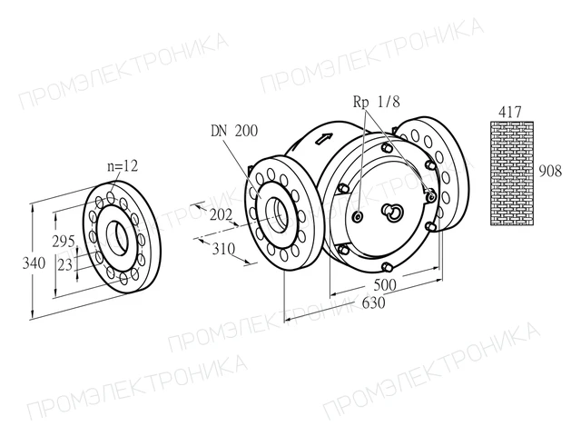 Kromschroder GFK 200F10-3 — газовый фильтр — 81949010