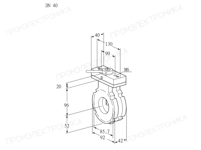 Kromschroder BVG 40W05H — дисковая поворотная заслонка — 88301710