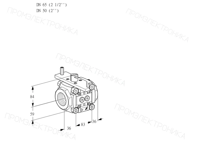 Kromschroder VFC 365/50R05-40PPPP — линейный регулятор расхода — 88303422
