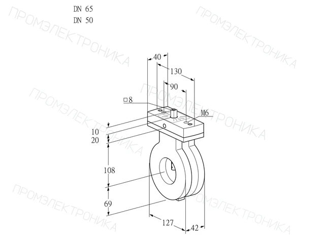 Kromschroder BVA 65/50Z05V — дисковая поворотная заслонка — 88302373