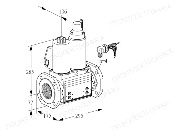 Kromschroder VCS 665F05NLWLB/PPPP/PPPP — двойной электромагнитный газовый клапан — 88204872