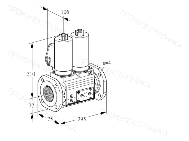 Kromschroder VCS 6T65A05NNQSLE/PPPP/PPPP — двойной электромагнитный газовый клапан — 88206958