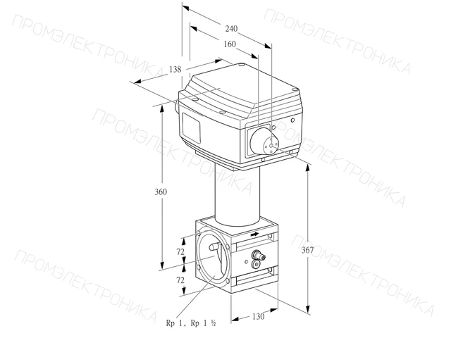 Kromschroder RV 3/HML05W30S1 — регулирующий клапан — 86060621