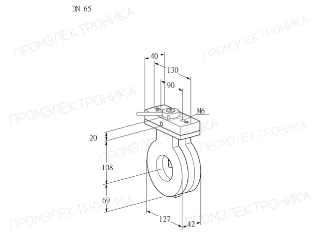 Kromschroder BVG 65Z05H — дисковая поворотная заслонка — 88300824