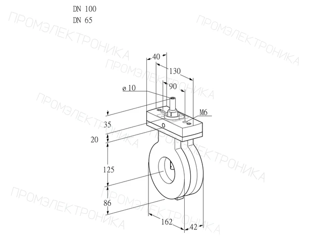 Kromschroder BVA 100/65Z05F — дисковая поворотная заслонка — 88301608