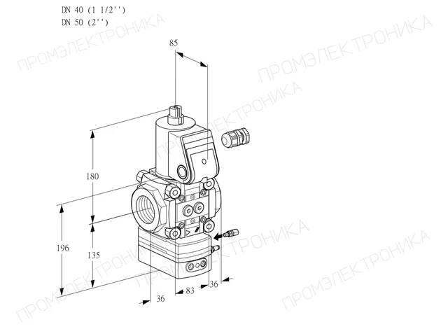 Kromschroder VAG 340/50R/NWAE — регулятор соотношения газ/воздух — 88026108