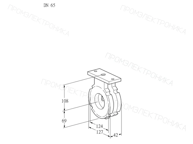 Kromschroder BVG 65W05 — дисковая поворотная заслонка — 88300143