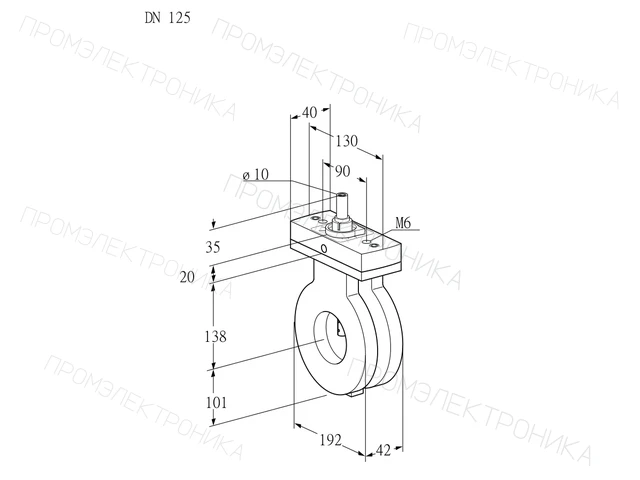 Kromschroder BVA 125Z05F — дисковая поворотная заслонка — 88302689
