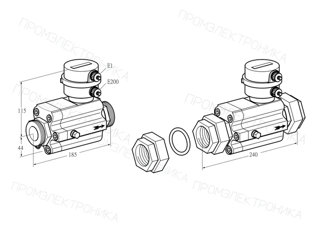 Kromschroder DM 10R25-160 — расходомер газа — 03352493