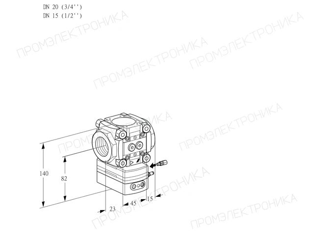 Kromschroder VRH 120/15R05BE/PP/PP — регулятор расхода газа — 88026004
