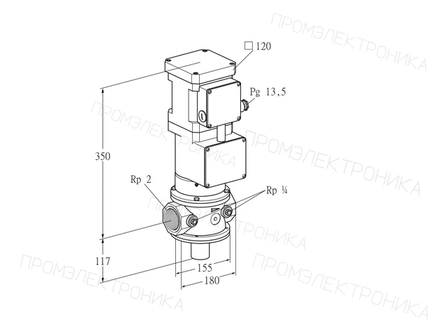 Kromschroder VK 50R10MA93DS2 — электромагнитный газовый клапан — 85311168