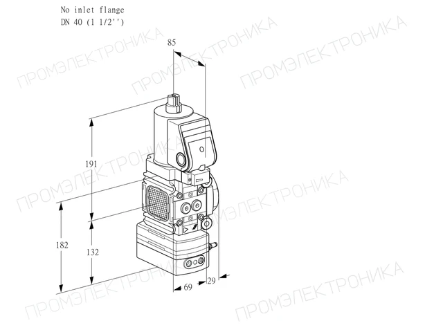 Kromschroder VAH 2T-/40N/NQSRAA — регулятор расхода газа — 88029928