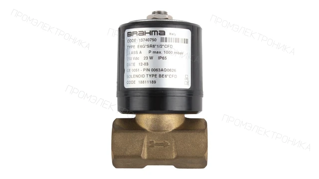 Газовый электромагнитный клапан Brahma E6G*SR8*1/2*CFD 13740750