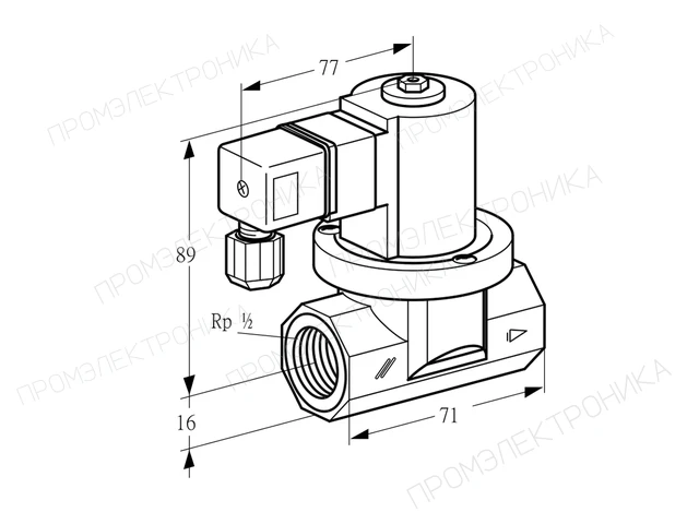 Kromschroder VGP 15R02Q6 — электромагнитный газовый клапан — 85294300