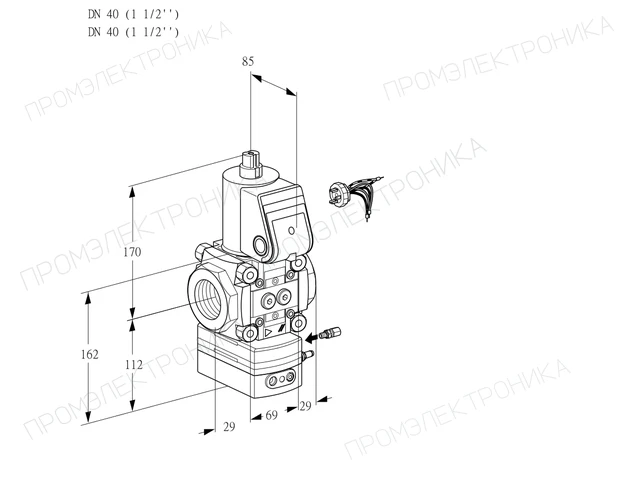 Kromschroder VAG 240R/NWAE — регулятор соотношения газ/воздух — 88003578