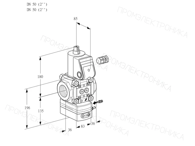 Kromschroder VAG 350R/NWAK — регулятор соотношения газ/воздух — 88010663
