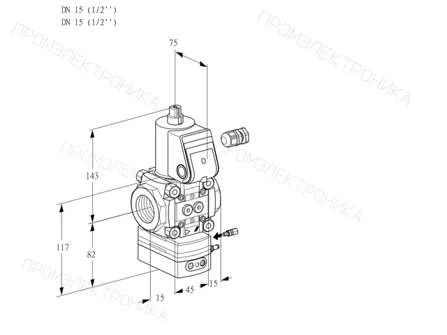 Kromschroder VAG 115R/NWBE — регулятор соотношения газ/воздух — 88034279
