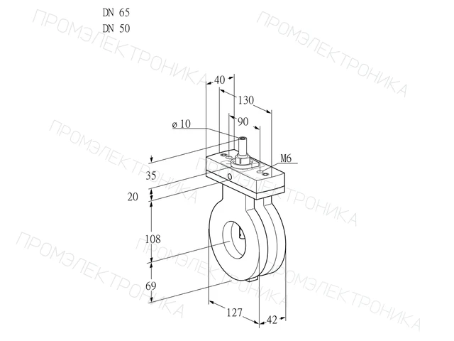 Kromschroder BVA 65/50Z05F — дисковая поворотная заслонка — 88302390