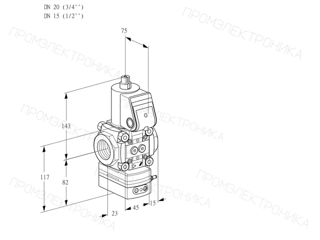 Kromschroder VAD 1T20/15N/NQ-100B — регулятор давления газа — 88005104