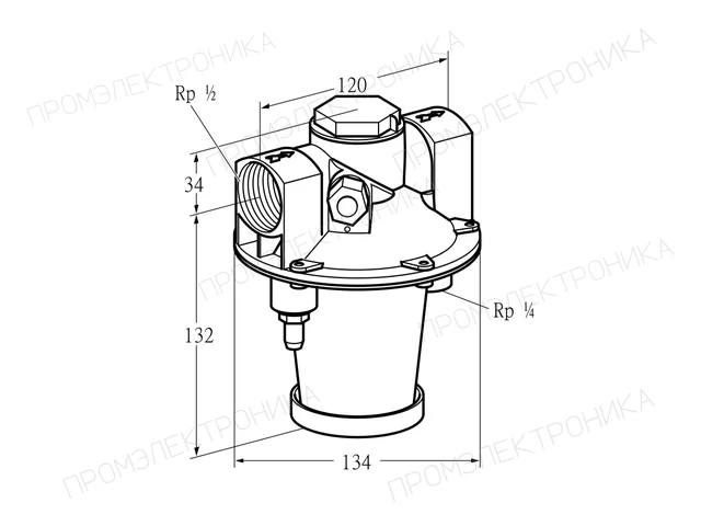 Kromschroder GIK 15R02-5B — регулятор соотношения газ/воздух — 03155171