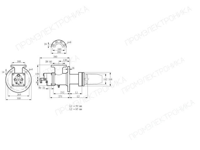 Kromschroder BIC 140HB-50/85-(26)E — промышленная газовая горелка — 84199006
