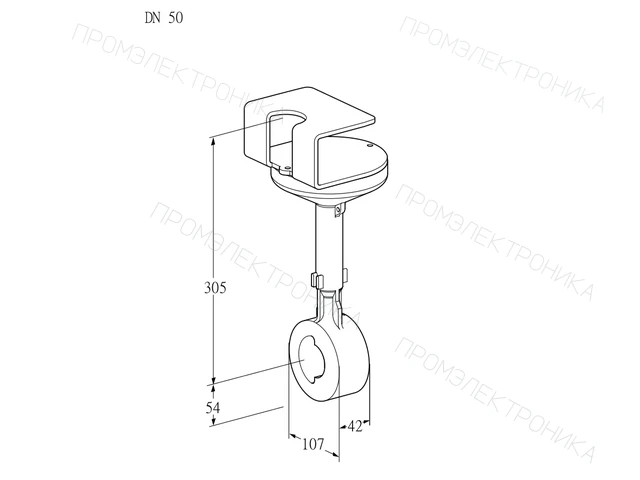Kromschroder BVHR 50Z01A — дисковая поворотная заслонка — 88302698