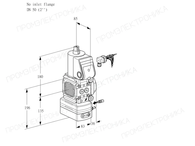 Kromschroder VAG 3-/50R/NWAE — регулятор соотношения газ/воздух — 88033350