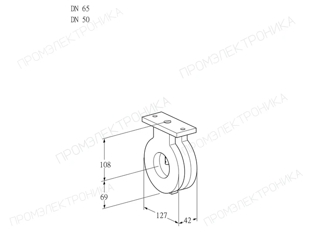 Kromschroder BVA 65/50Z05 — дисковая поворотная заслонка — 88300108