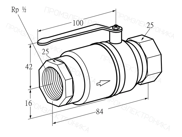 Kromschroder AKT 15R10TAS — ручной газовый кран — 03152363