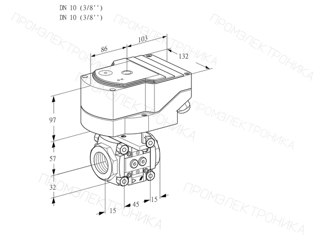 Kromschroder IFC 110/10R05-08PPPP/20-07W2TR10 — линейный регулятор расхода — 88303854