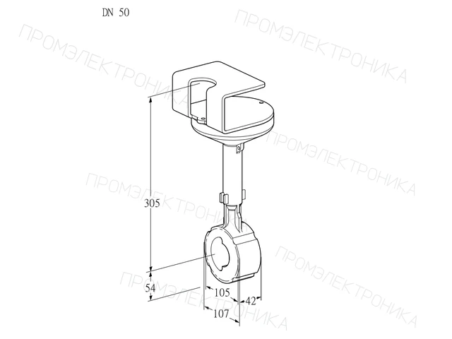 Kromschroder BVHR 50W01A — дисковая поворотная заслонка — 88302701