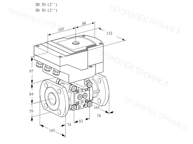 Kromschroder IFC 350/50F05-25PPMM/20-30W3E-I — линейный регулятор расхода — 88302995