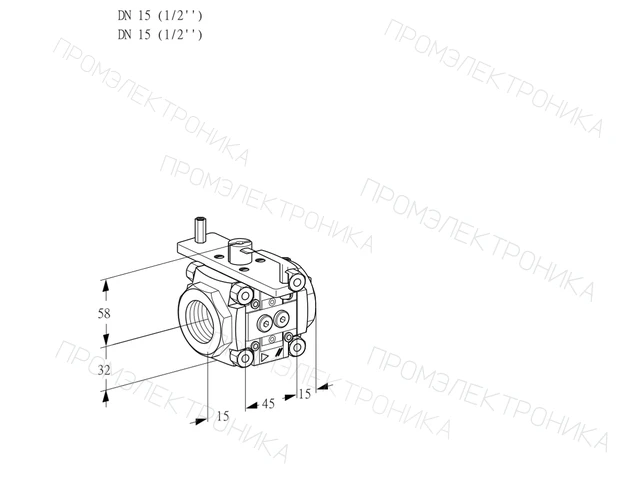 Kromschroder VFC 1T15/15N05-15PPMM — линейный регулятор расхода — 88301690